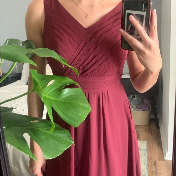 Azazie Pierrette Chiffon Floor Length Dress - Picture 6 of 7